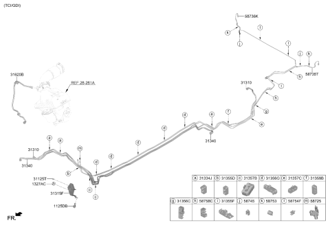 2024 Hyundai Santa Cruz Fuel Line Diagram 2