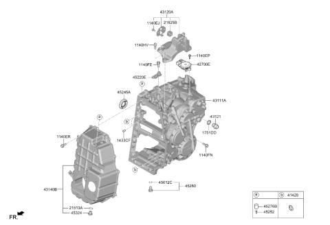 2024 Hyundai Santa Cruz Transaxle Case-Manual Diagram 2