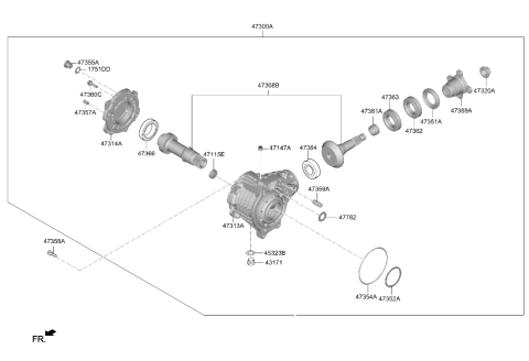 2024 Hyundai Santa Cruz Transfer Assy Diagram 2