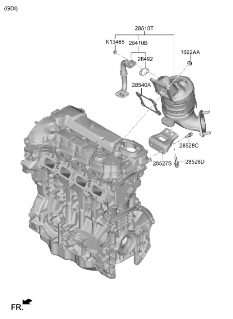 2023 Hyundai Sonata Exhaust Manifold Diagram 2