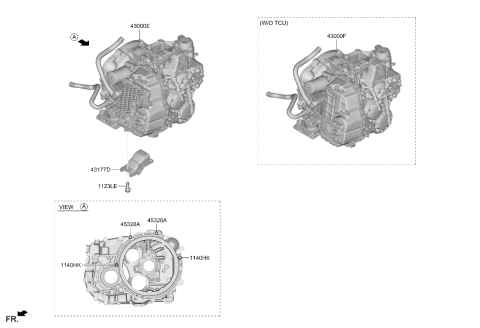 2023 Hyundai Sonata Transmission Assembly-DCT Diagram for 430F0-2N034