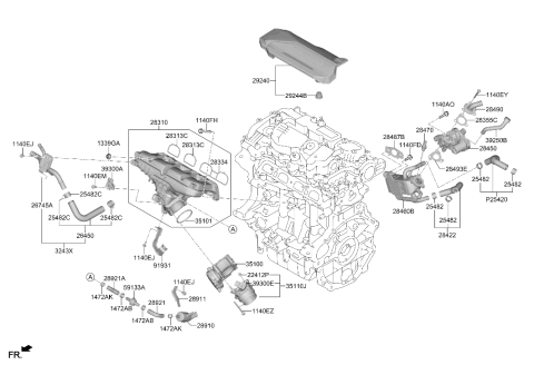 2023 Hyundai Sonata Intake Manifold Diagram 3