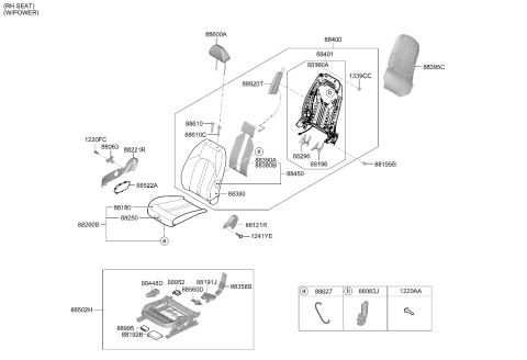 2023 Hyundai Sonata Front Seat Diagram 2
