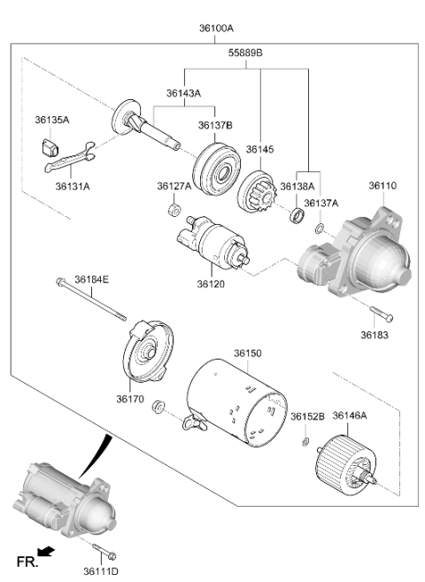 2023 Hyundai Sonata Starter Diagram 3