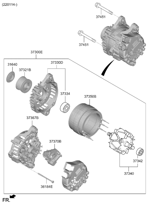 2023 Hyundai Sonata Alternator Diagram 2