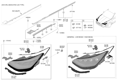 2023 Hyundai Sonata Bracket-RH Diagram for 92260-L1000