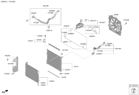 2023 Hyundai Sonata Engine Cooling System Diagram 2