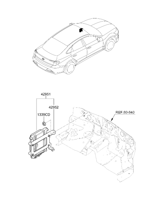 2023 Hyundai Sonata Auto Transmission Case Diagram 2