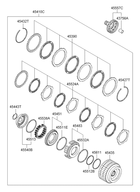 2007 Hyundai Elantra Transaxle Clutch - Auto Diagram 2
