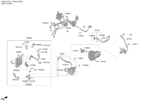 2025 Hyundai Ioniq 6 Air conditioning System-Cooler Line Diagram 2