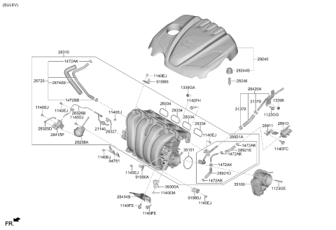 2014 Hyundai Tucson Intake Manifold Diagram 2