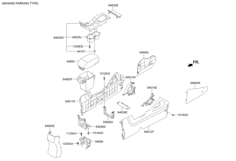 2015 Hyundai Tucson Gas Console Diagram 2