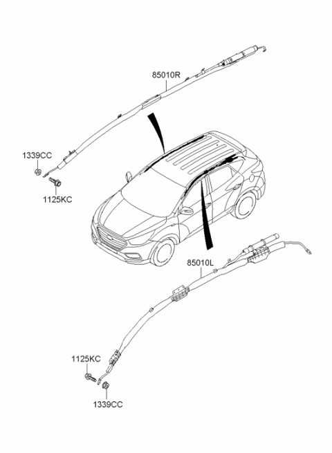 2015 Hyundai Tucson Gas Air Bag System Diagram 2
