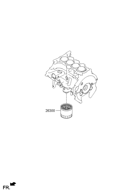2014 Hyundai Tucson Shaft Assembly Balance Diagram for 23300-2G400