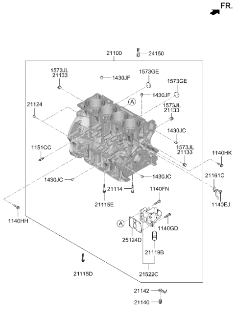 2014 Hyundai Tucson Cylinder Block Diagram 2