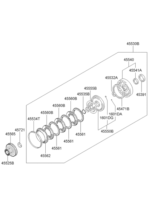 2006 Hyundai Accent Old Body Style Transaxle Clutch - Auto Diagram 2
