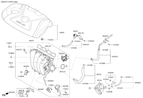 2013 Hyundai Elantra GT Intake Manifold Diagram 3