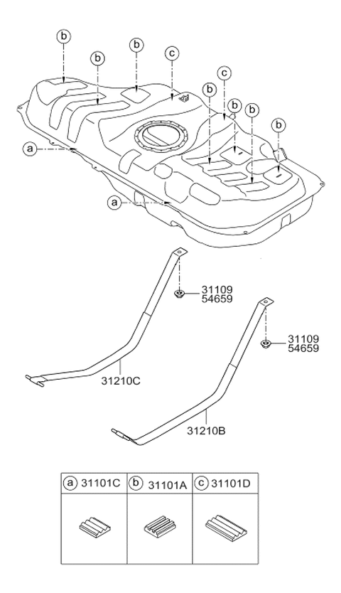 2014 Hyundai Elantra GT Fuel System Diagram 2