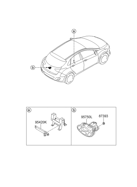 2013 Hyundai Elantra GT Relay & Module Diagram 2