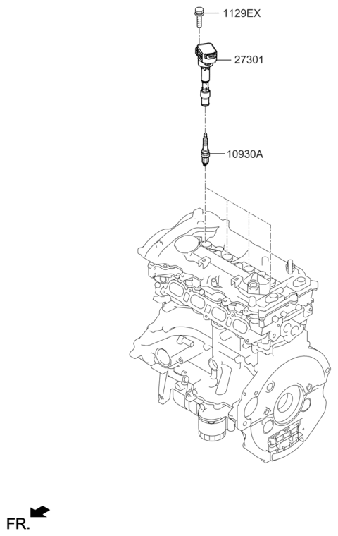 2021 Hyundai Veloster Spark Plug & Cable Diagram 2