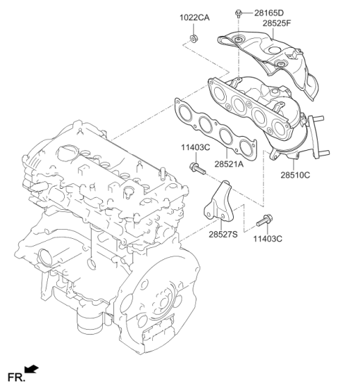 2021 Hyundai Veloster Exhaust Manifold Diagram 2