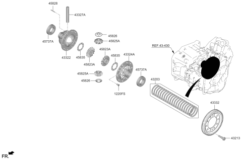 2021 Hyundai Veloster Transaxle Gear-Manual Diagram 5