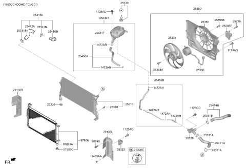 2020 Hyundai Veloster Fan Controller Diagram for 25385-B5300