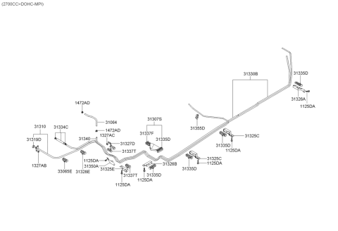 2000 Hyundai Santa Fe Fuel Line Diagram 2