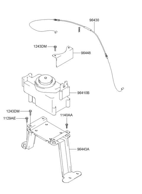 2000 Hyundai Santa Fe Module Assembly-Automatic Cruise Diagram for 96410-26200