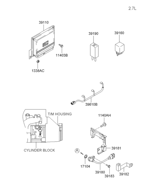 2003 Hyundai Santa Fe Electronic Control Diagram 2