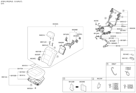 2015 Hyundai Equus Rear Seat Diagram 4
