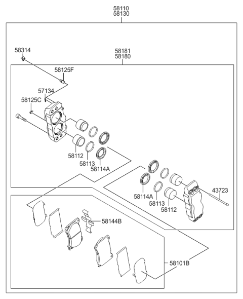 2015 Hyundai Equus Front Axle Hub Diagram 2