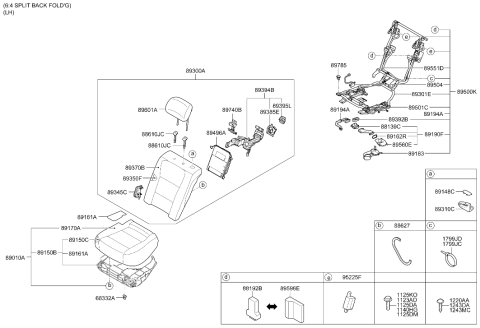 2015 Hyundai Equus Rear Seat Diagram 2