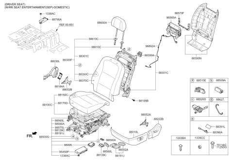 2015 Hyundai Equus Front Seat Diagram 4