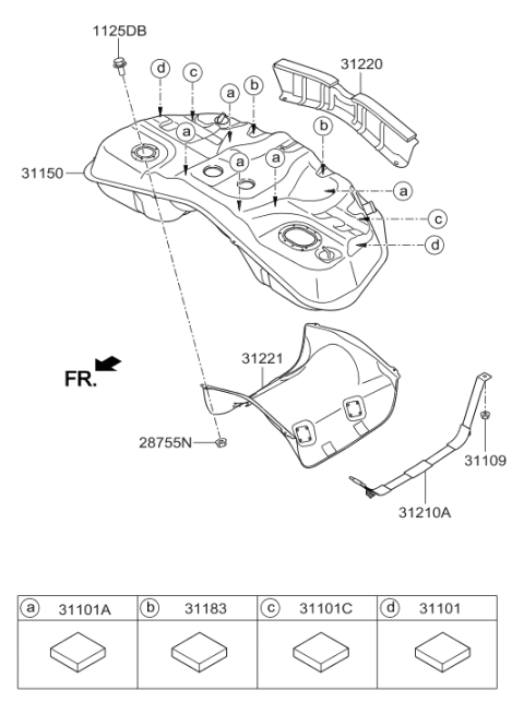 2015 Hyundai Equus Fuel System Diagram 2