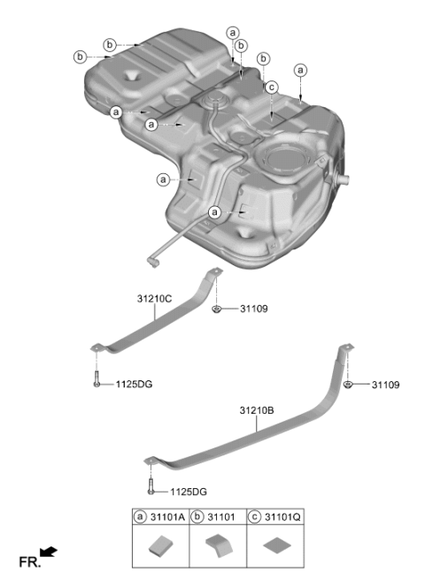 2022 Hyundai Palisade Fuel System Diagram 2
