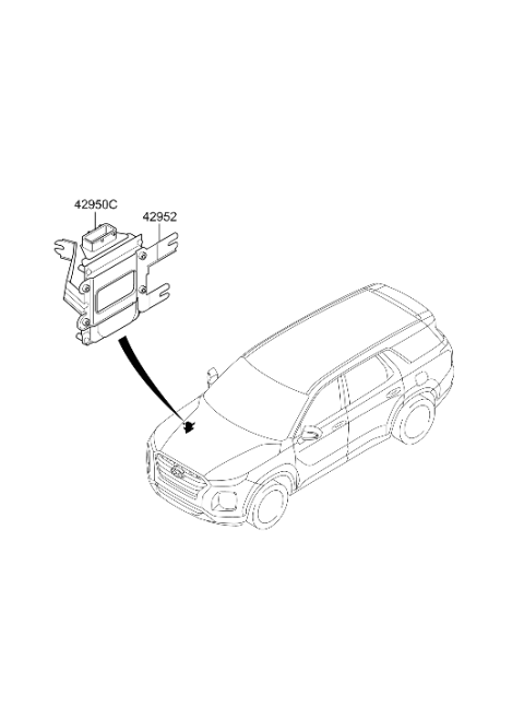 2021 Hyundai Palisade Auto Transmission Case Diagram 2