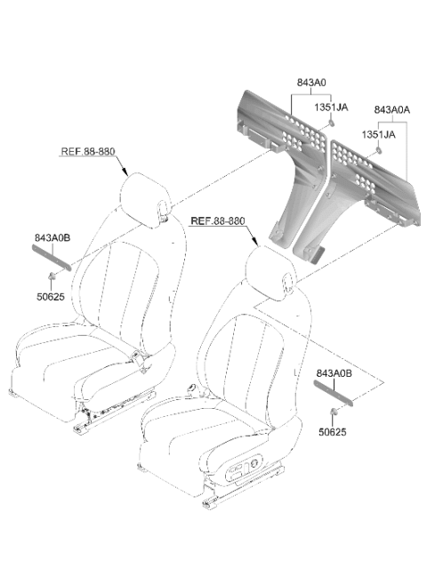 2024 Hyundai Ioniq 5 US made Floor Covering Diagram 2