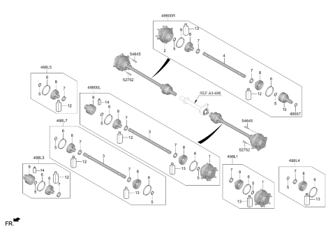 2024 Hyundai Ioniq 5 US made Rear Axle Diagram 2
