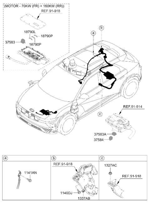 2024 Hyundai Ioniq 5 US made Door Wiring Diagram 2