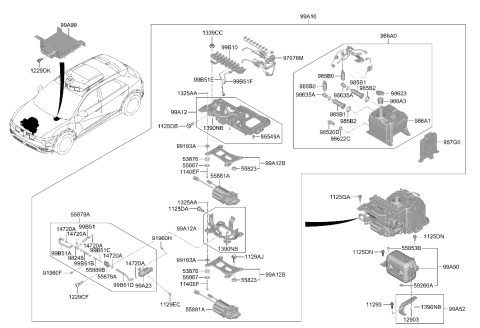 2024 Hyundai Ioniq 5 Screw Machine Diagram for 12291-04143