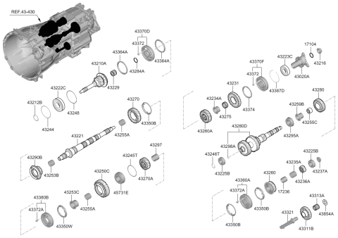 2019 Hyundai Genesis G70 Bearing-Needle Diagram for 43275-23200