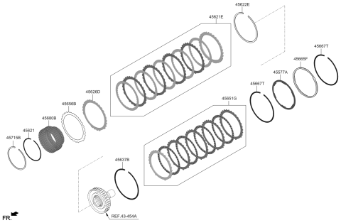 2019 Hyundai Genesis G70 Transaxle Brake-Auto Diagram 2
