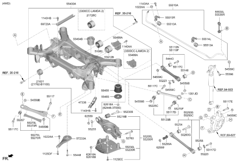 2021 Hyundai Genesis G70 Stopper-Lower Diagram for 55485-D2000