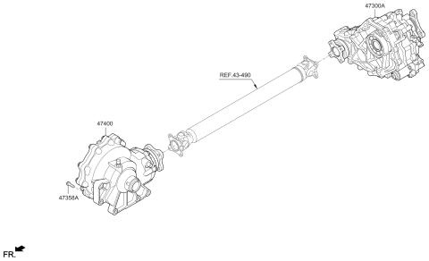 2019 Hyundai Genesis G70 Transfer Assy Diagram 2