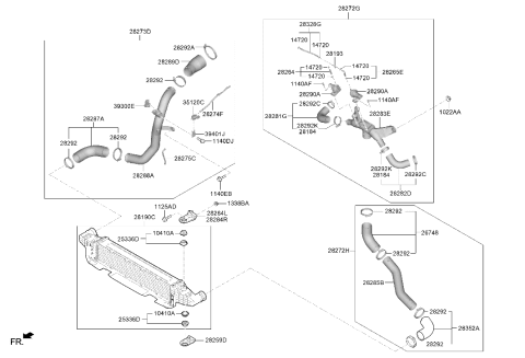 2020 Hyundai Genesis G70 Sensor-Boost Pressure Diagram for 39300-3L000