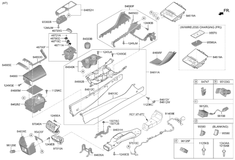 2019 Hyundai Genesis G70 Usb Cable Assembly Diagram for 96596-G9000