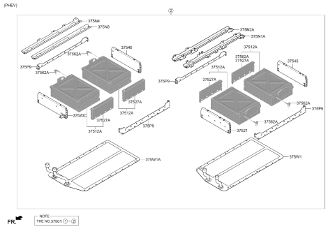 2025 Hyundai Tucson BLOCK ASSY-COOLING Diagram for 375W1-P4510