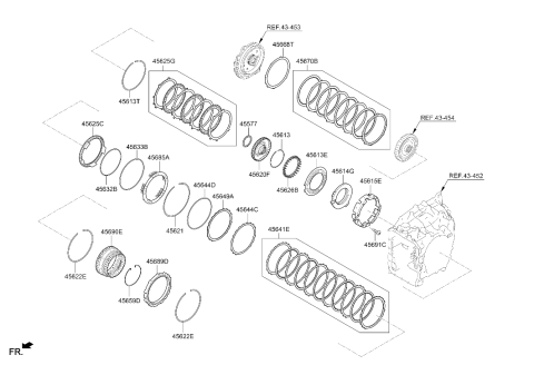 2026 Hyundai Tucson DISK SET-UNDER DRIVE BRAKE Diagram for 45625-3D520