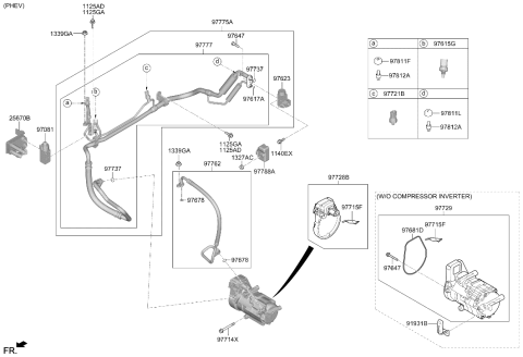 2025 Hyundai Tucson GASKET-COMPRESSOR CYLINDER Diagram for 97681-AT000